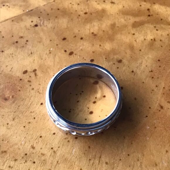 Sterling Silver Filigree Band Ring Size 6 - Picture 7 of 8